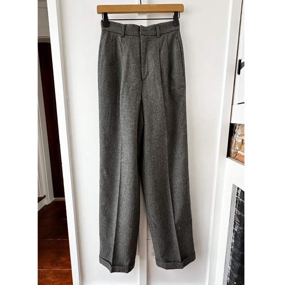 Ralph Lauren Blue Label Pants - RALPH LAUREN blue label vintage grey wool trouser